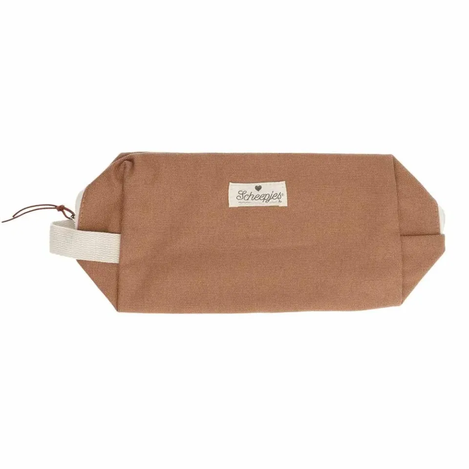 Scheepjes Zubehörtasche Braun 24x13x9cm Baumwollmix