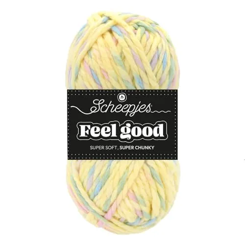 Scheepjes Feel Good 713 Euphoria Garn 150g Gelb-Blau