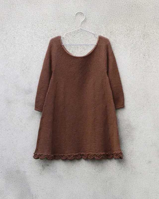 Knitting for Olive Gooseberry Dress Anleitung deutsch A-Linie