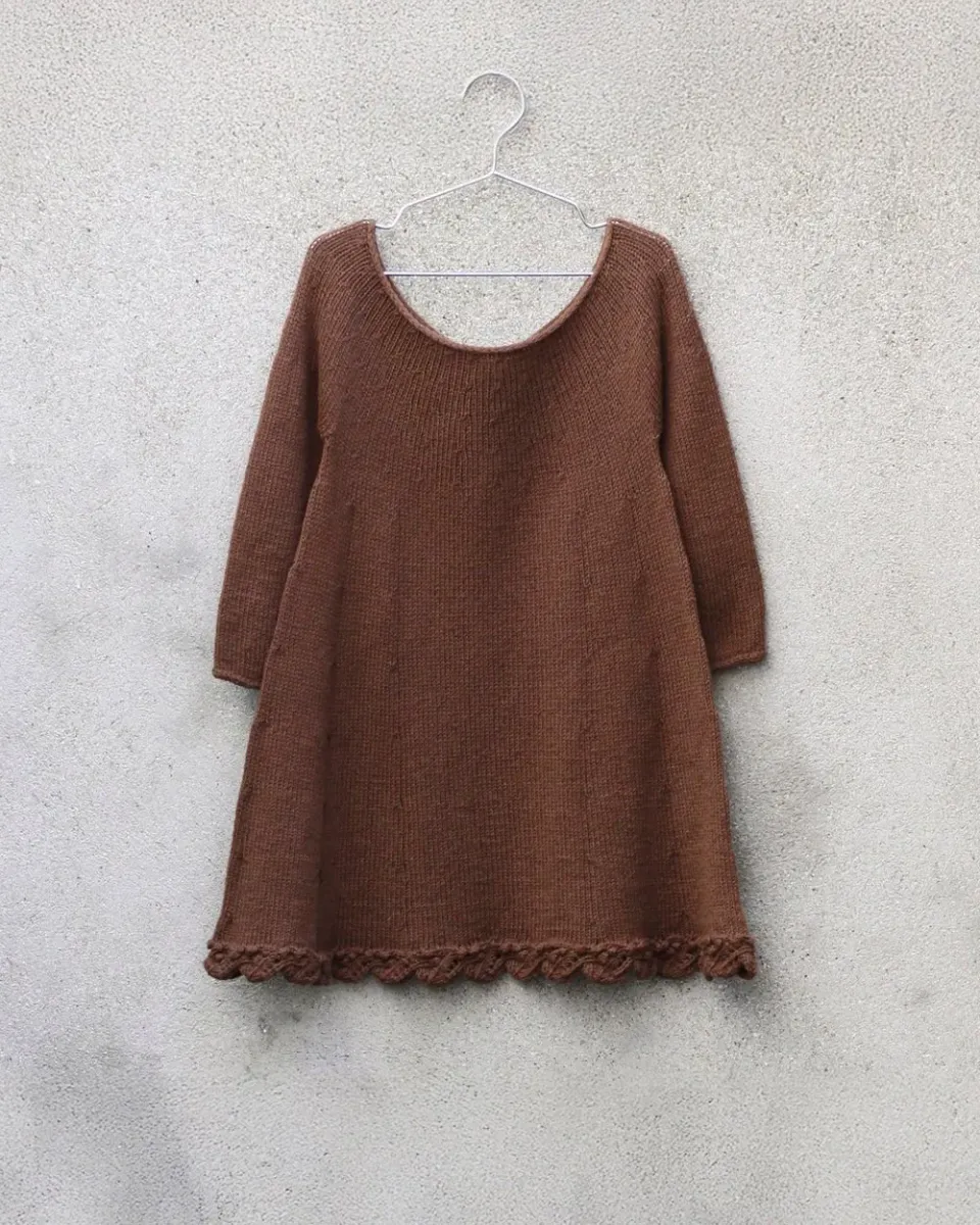 Knitting for Olive Gooseberry Dress Anleitung deutsch A-Linie