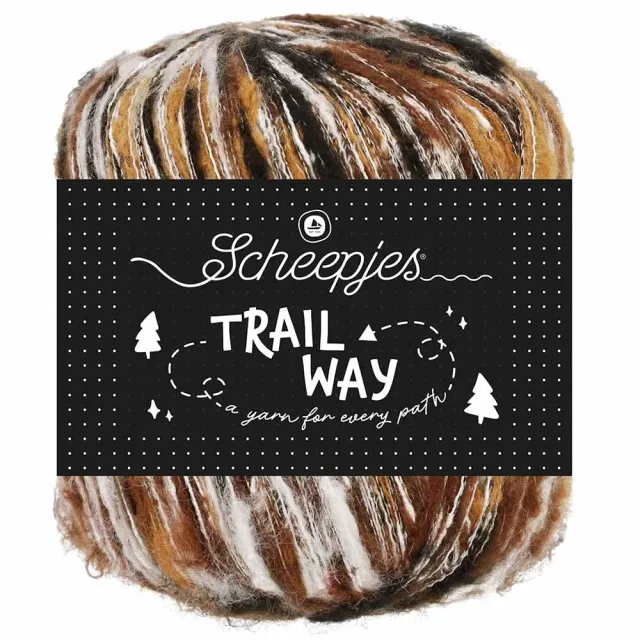 Scheepjes Trailway 003 Winding Paths Garn 50g Braun