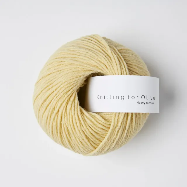 Knitting for Olive Heavy Merino Dusty Banana Wolle 50g gelb