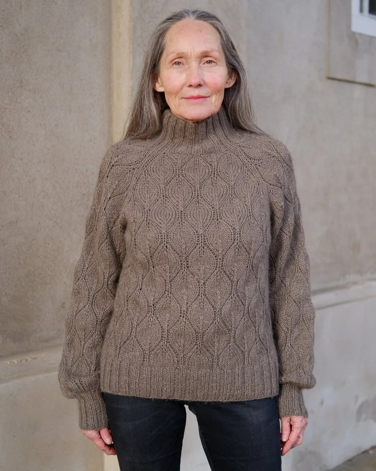 Knitting for Olive Olive Turtleneck Strickanleitung Deutsch Lace-Rolli