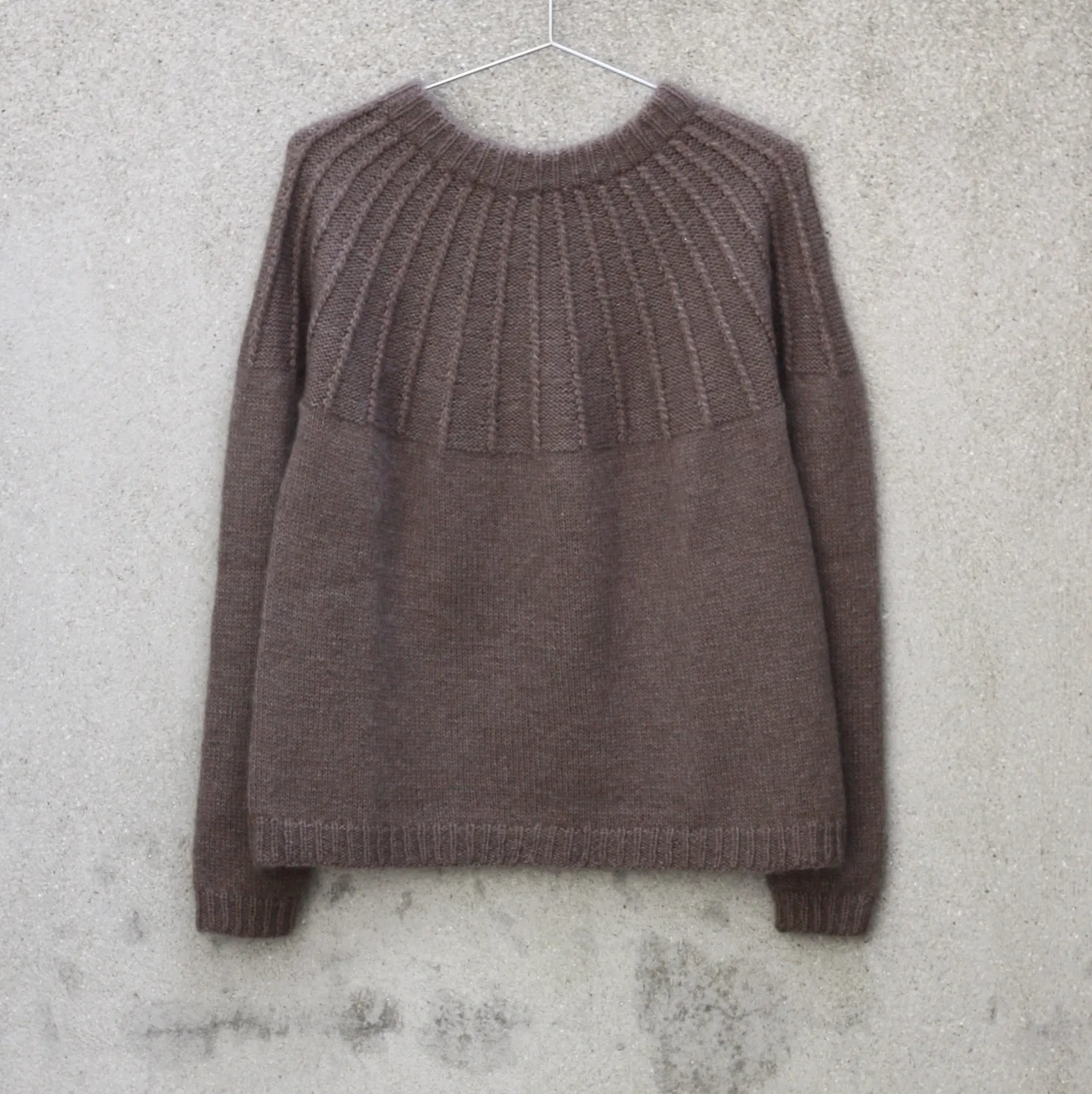 Knitting for Olive Björk Sweater Strickanleitung Pullover top-down