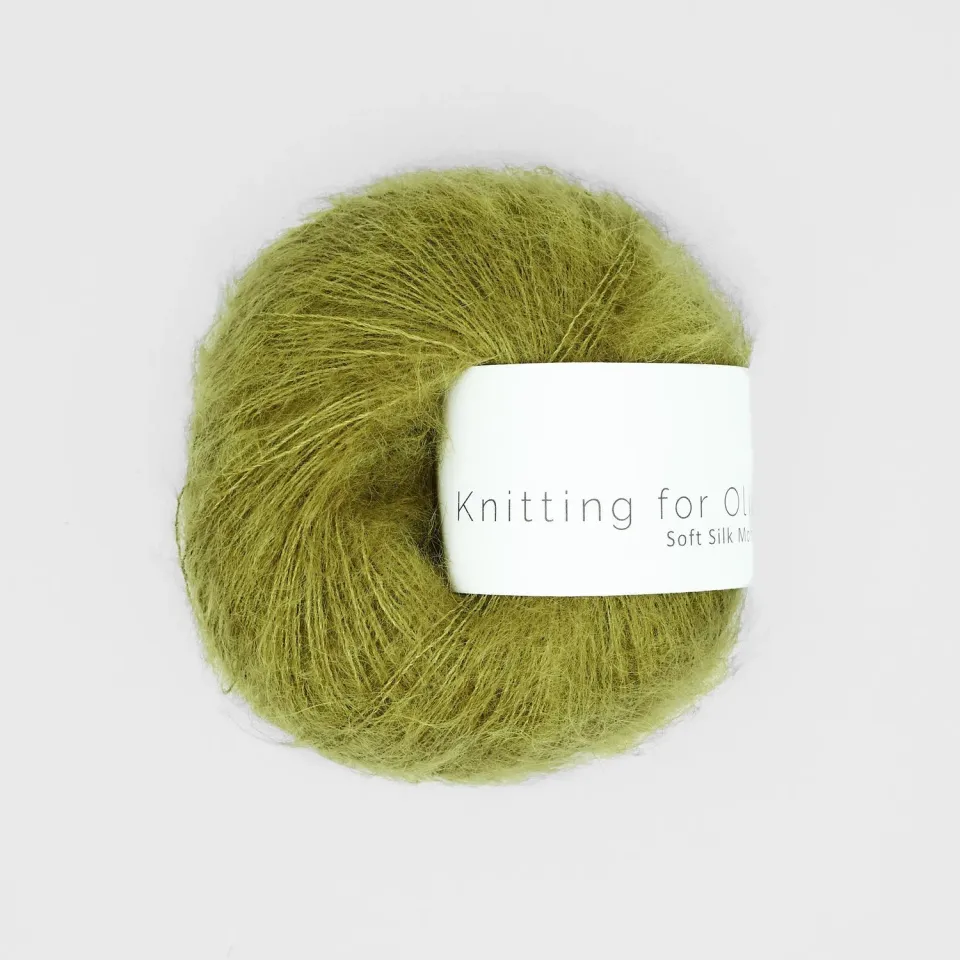 Knitting for Olive Soft Silk Mohair Green Woodpecker 25g