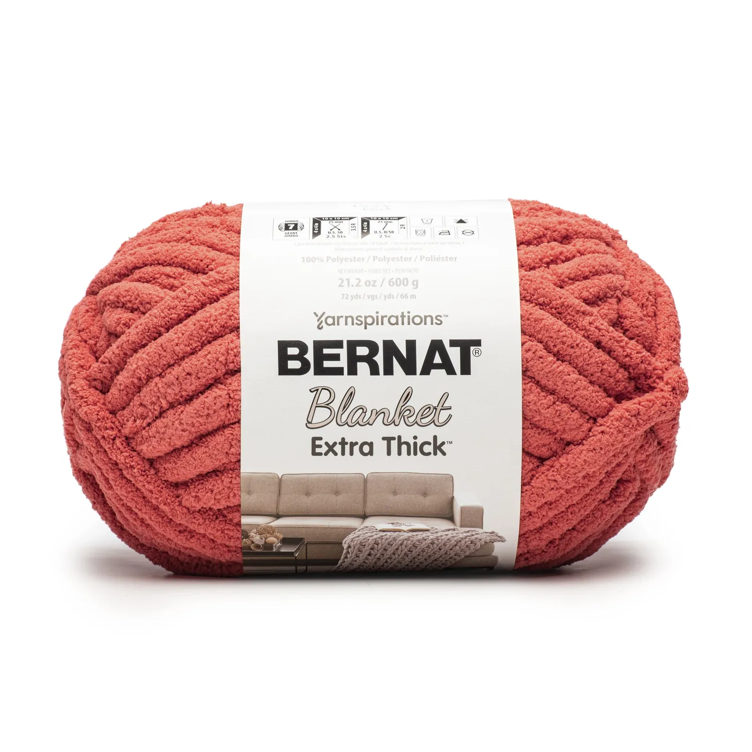 Bernat Blanket Extra Thick Garn 600g Jumbo Chenille
