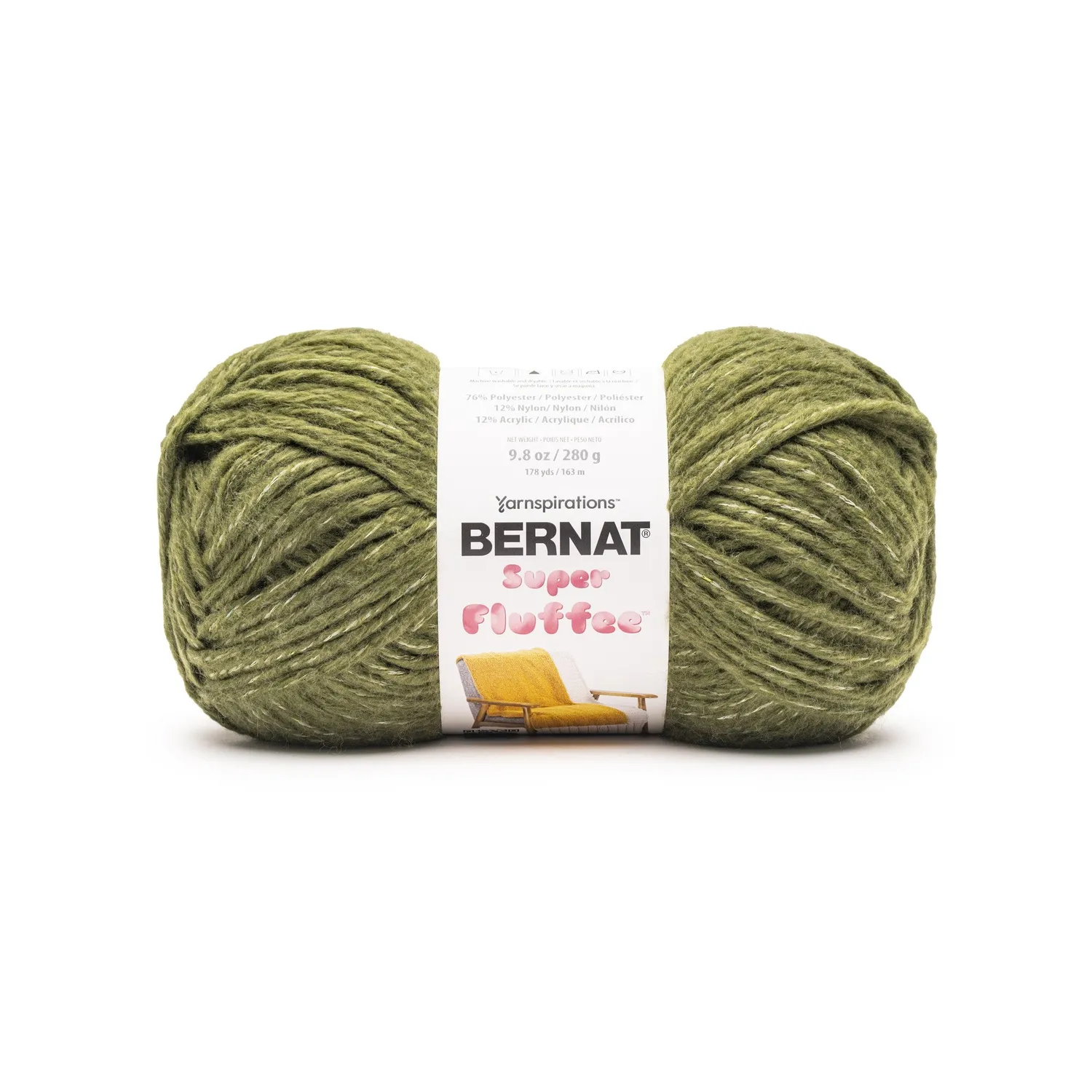 Bernat Super Fluffee Wolle 280g Coral super bulky Flauschgarn