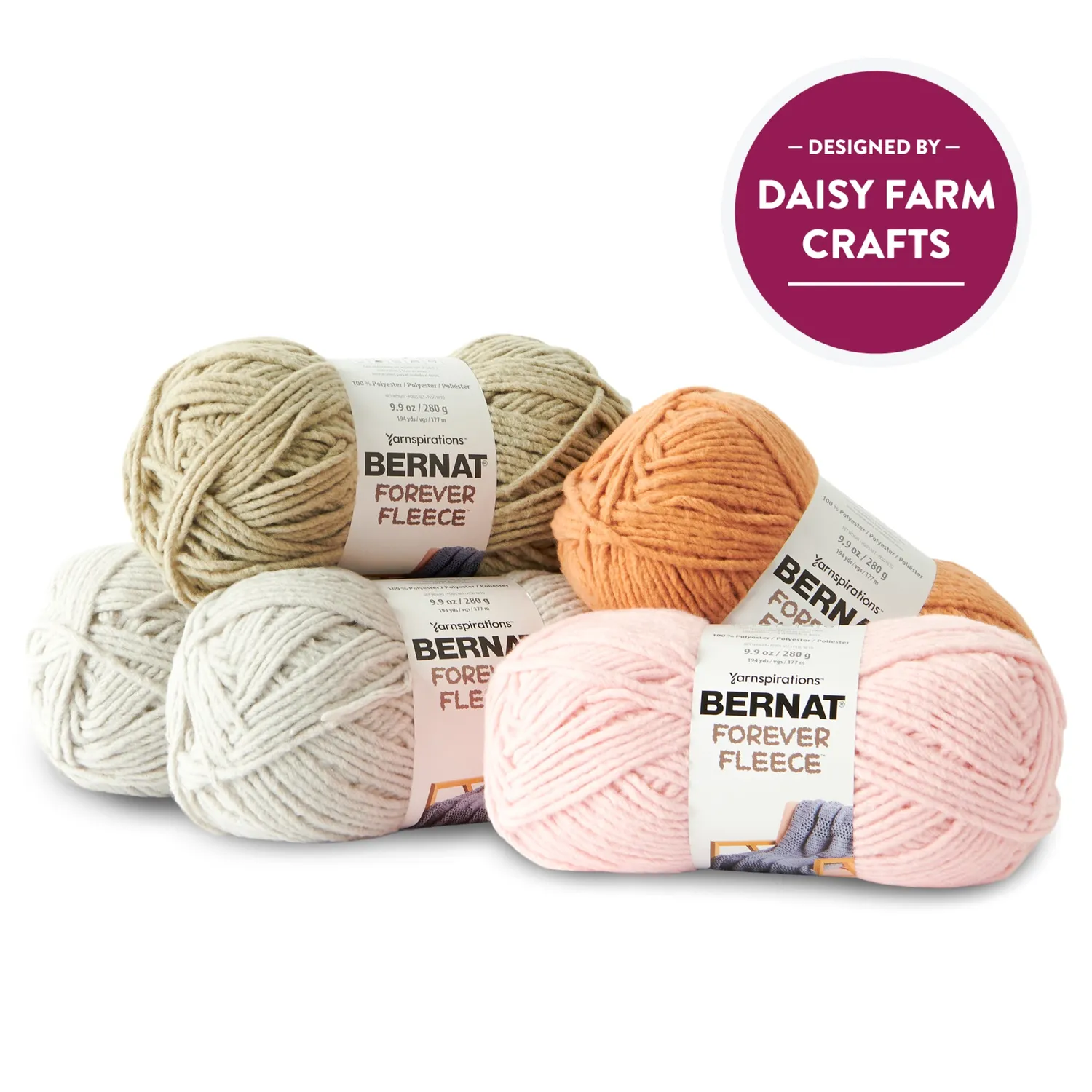 Bernat Forever Fleece Wollbox 4 Knäuel Super Bulky