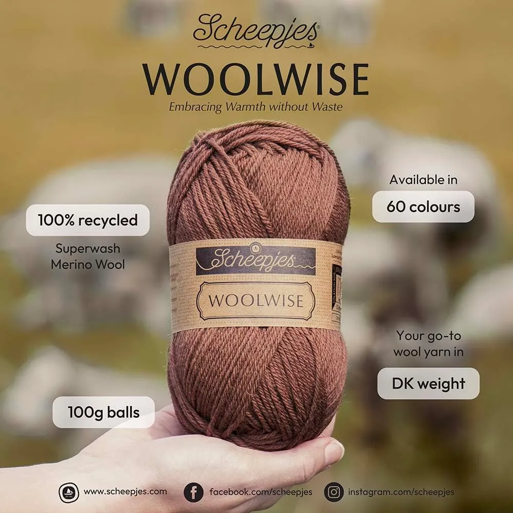 Scheepjes Woolwise 723 Sunset Blaze Strickgarn 100g Orange