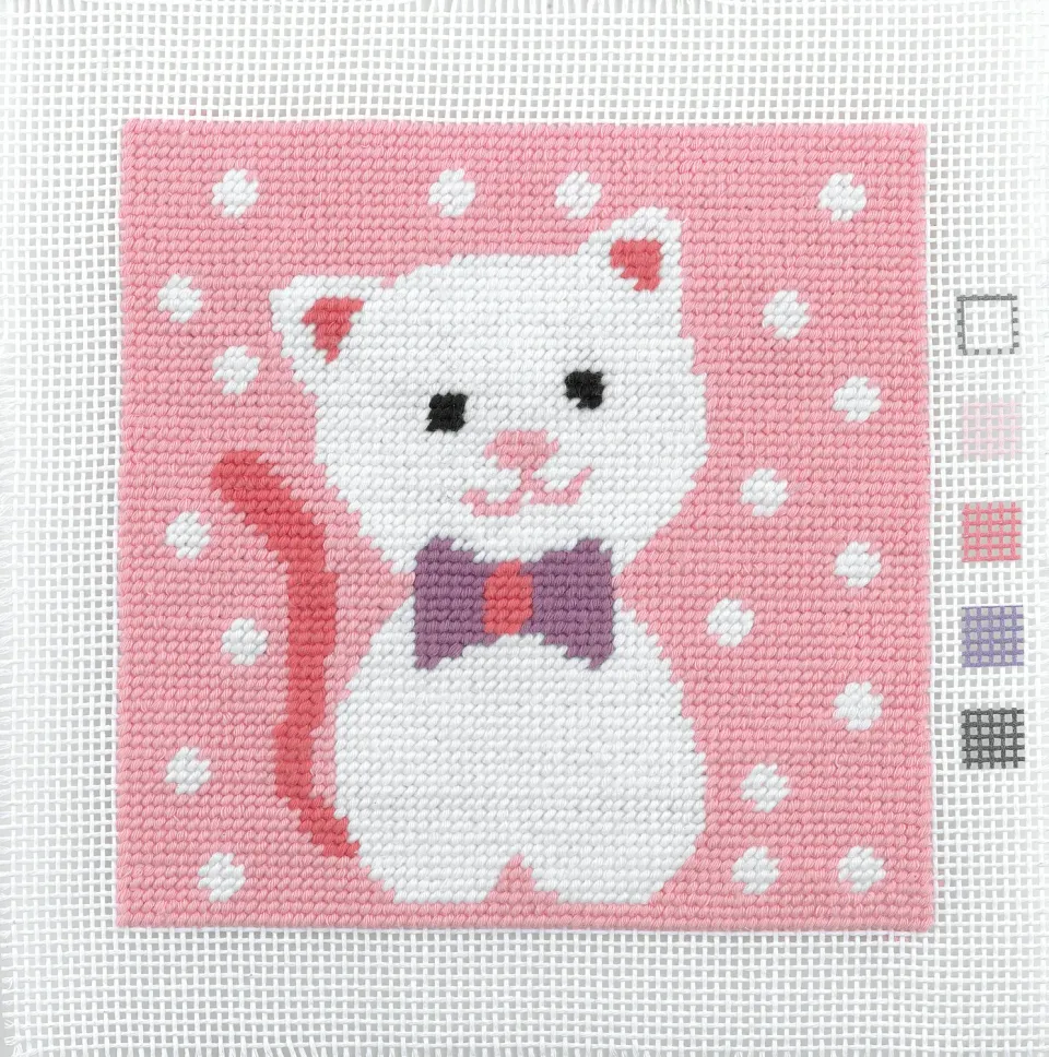 Anchor 1st Kit Cute Kitty Gobelin Set 15x15 cm