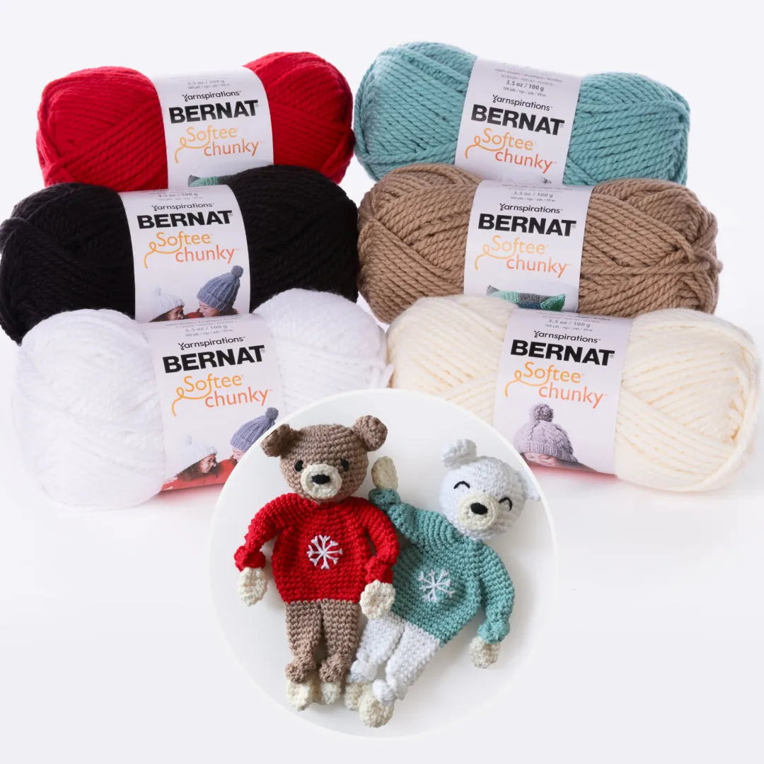 Bernat Softee Chunky Bear Box Häkelset 6 Knäuel