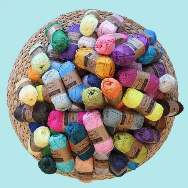 Scheepjes Catona Baumwollgarn 113 Farben Set mercerisiert