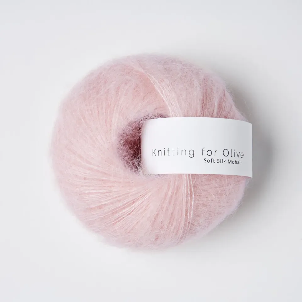 Knitting for Olive Soft Silk Mohair Wolle Cherry Blossom babyrosa