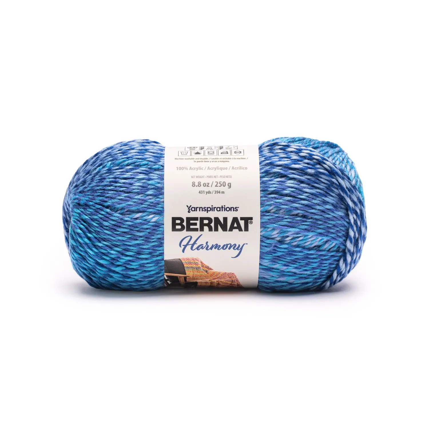 Bernat Harmony Farbverlaufswolle 250g bunter Marl-Effekt