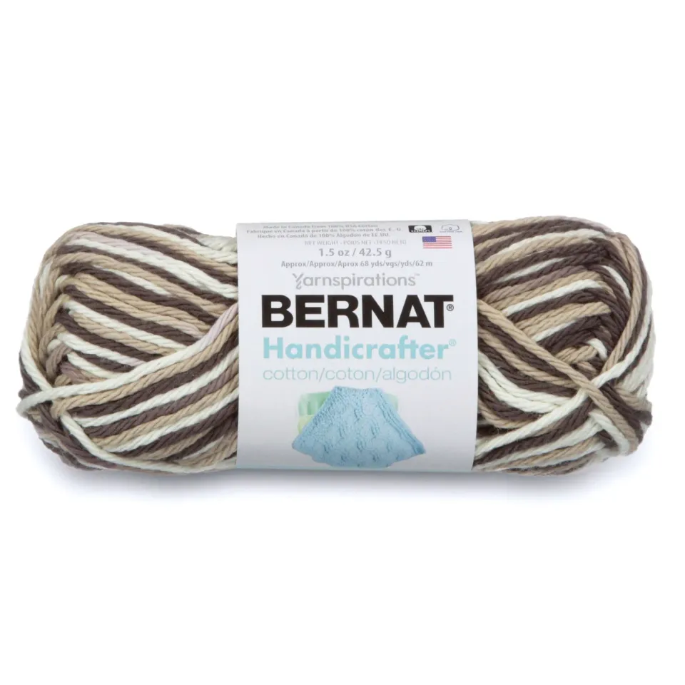 Bernat Handicrafter Cotton Baumwollgarn Lemon Swirl saugfähig