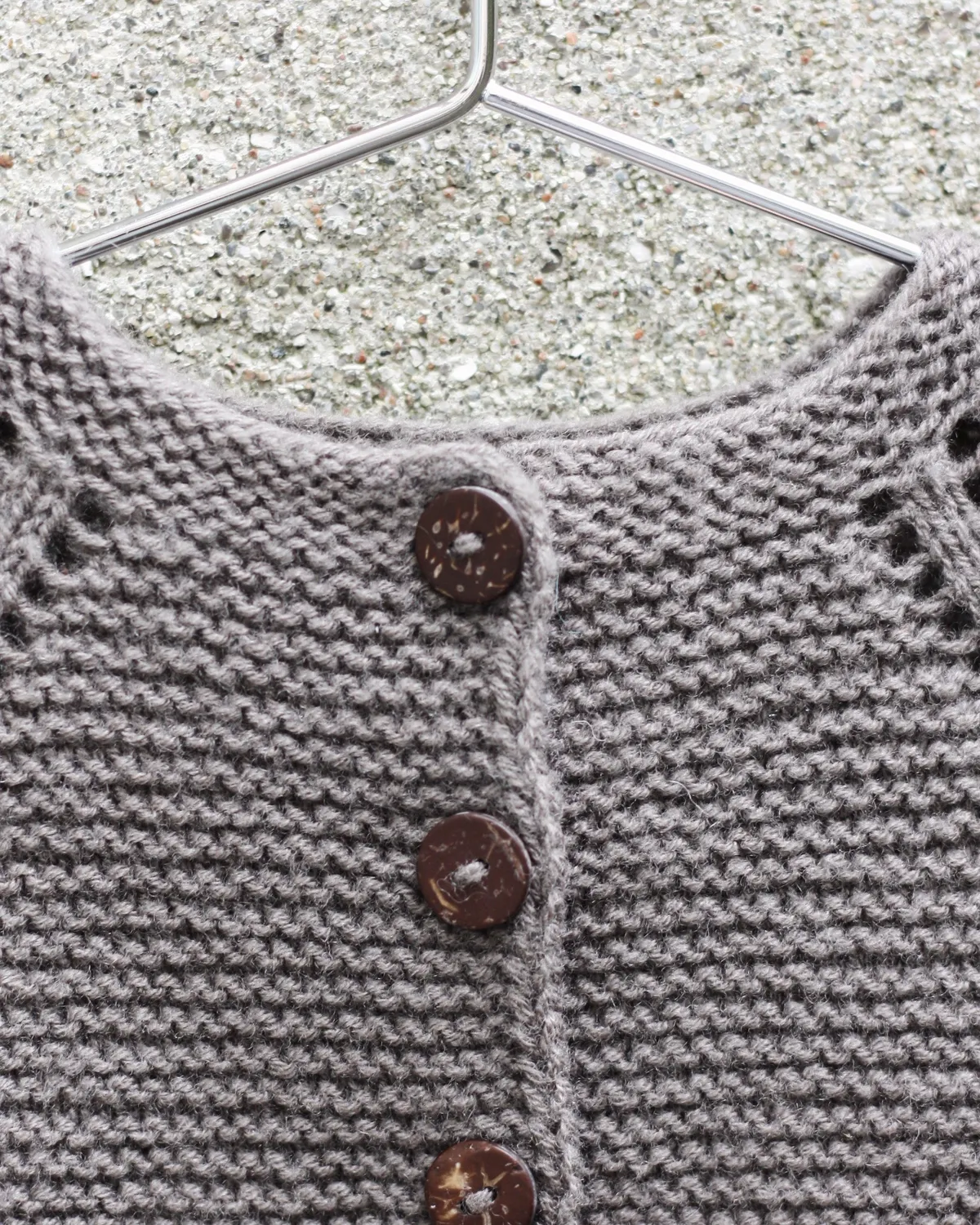 Knitting for Olive Garter Cardigan Baby Anleitung deutsch