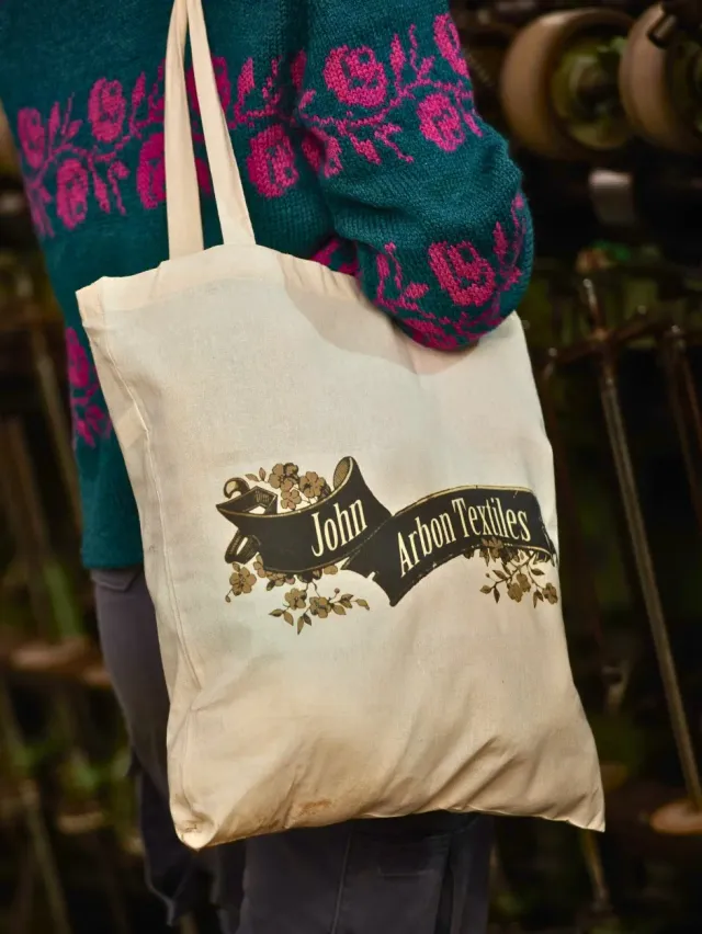 John Arbon Tote Bag Stofftasche Recycling-Baumwolle 37x42cm natur