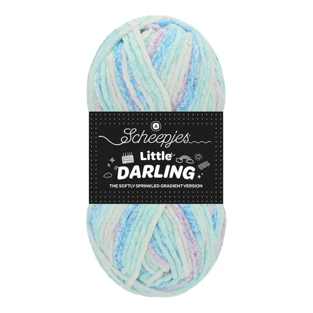 Scheepjes Little Darling Sprinkled Garn 03 Frost 50g Verlauf Rosa