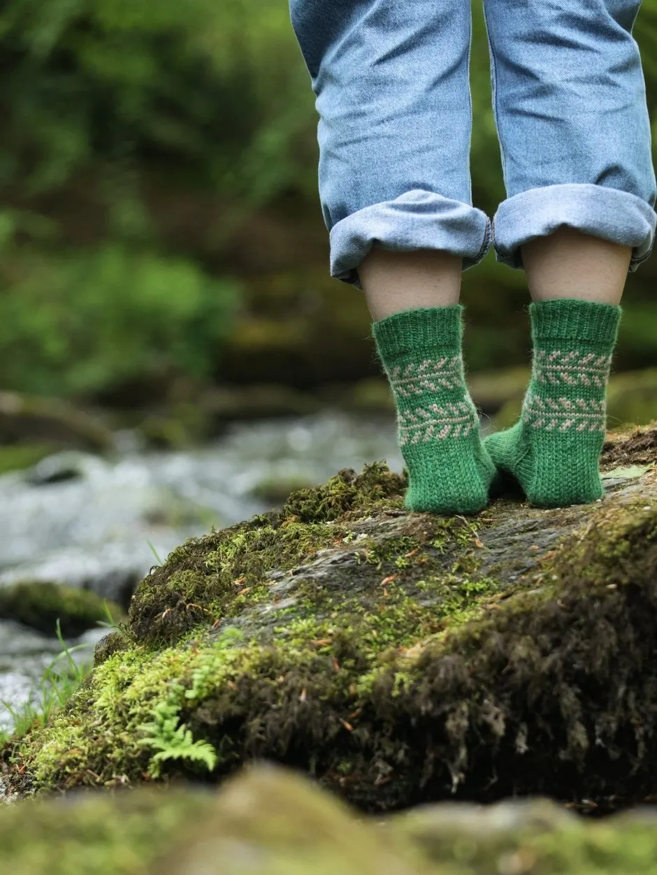 John Arbon Fletching Socks Strickkit Seide Sportwolle