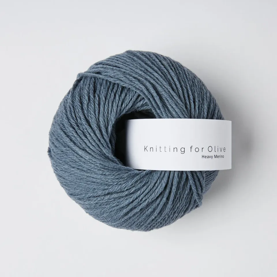 Knitting for Olive Heavy Merino Wolle Dusty Petroleum Blue mattblau