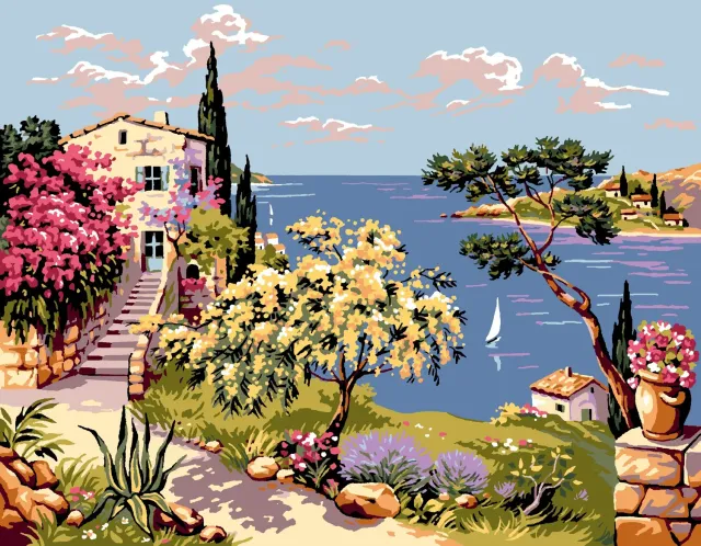 Anchor Royal Paris Panorama Stickcanvas 37x47,5cm Klippenhaus