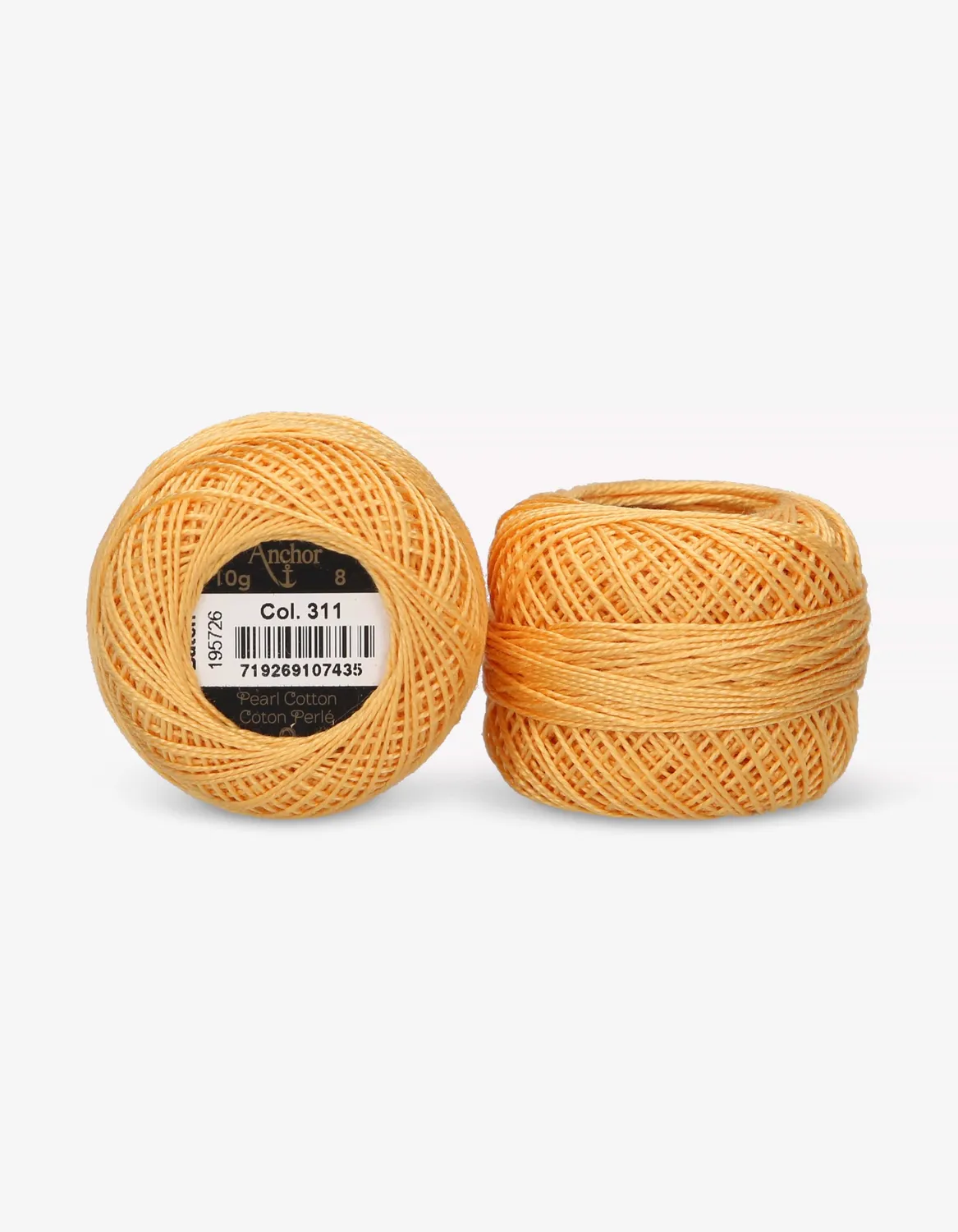 Anchor Pearl Cotton 8 Perlgarn Stärke 8 uni