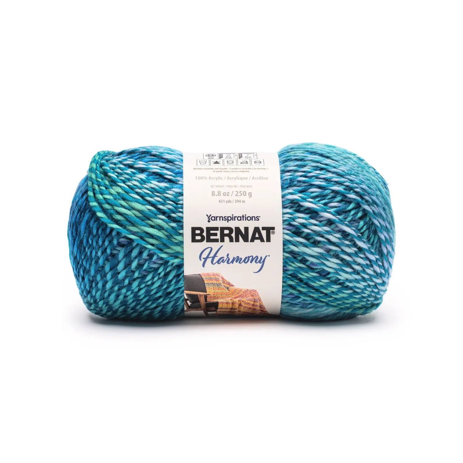 Bernat Harmony Farbverlaufswolle 250g bunter Marl-Effekt