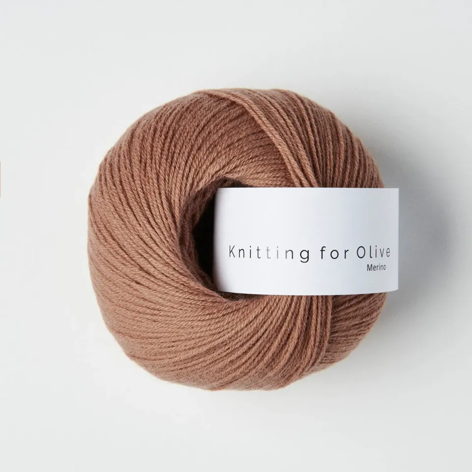 Knitting for Olive Merino Brown Nougat Merinowolle 50g