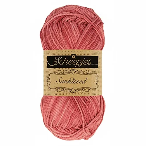 Scheepjes Sunkissed 008 Garn 50g Baumwolle Rot