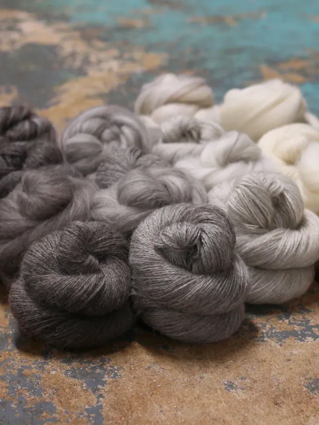 John Arbon Devon Naturals 4ply Wolle Zadie 100g ungefärbt