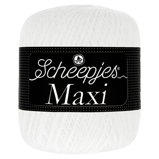 Scheepjes Maxi Häkelgarn Snow White 106 1x100g weiß