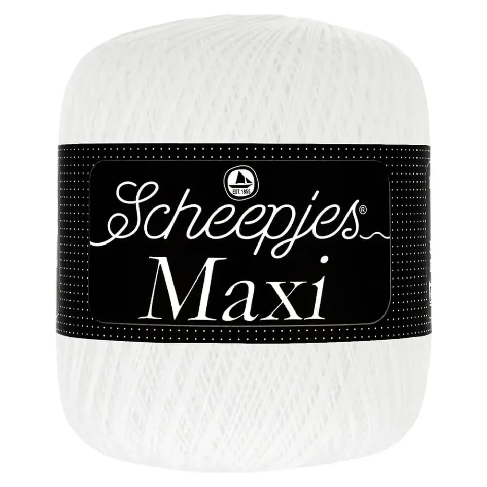 Scheepjes Maxi Häkelgarn Snow White 106 1x100g weiß