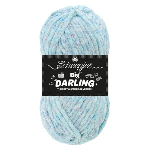 Scheepjes Big Darling Effektgarn 03 Frost 150g gesprenkelt