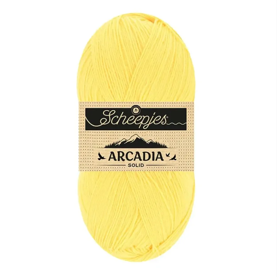 Scheepjes Arcadia Solid Sockenwolle 100g Sunflower