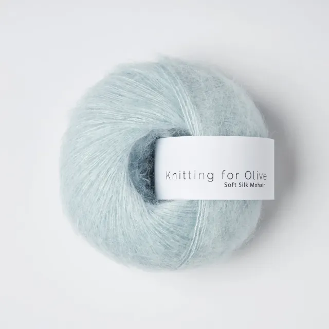Knitting for Olive Soft Silk Mohair Wolle Ice Blue kühl