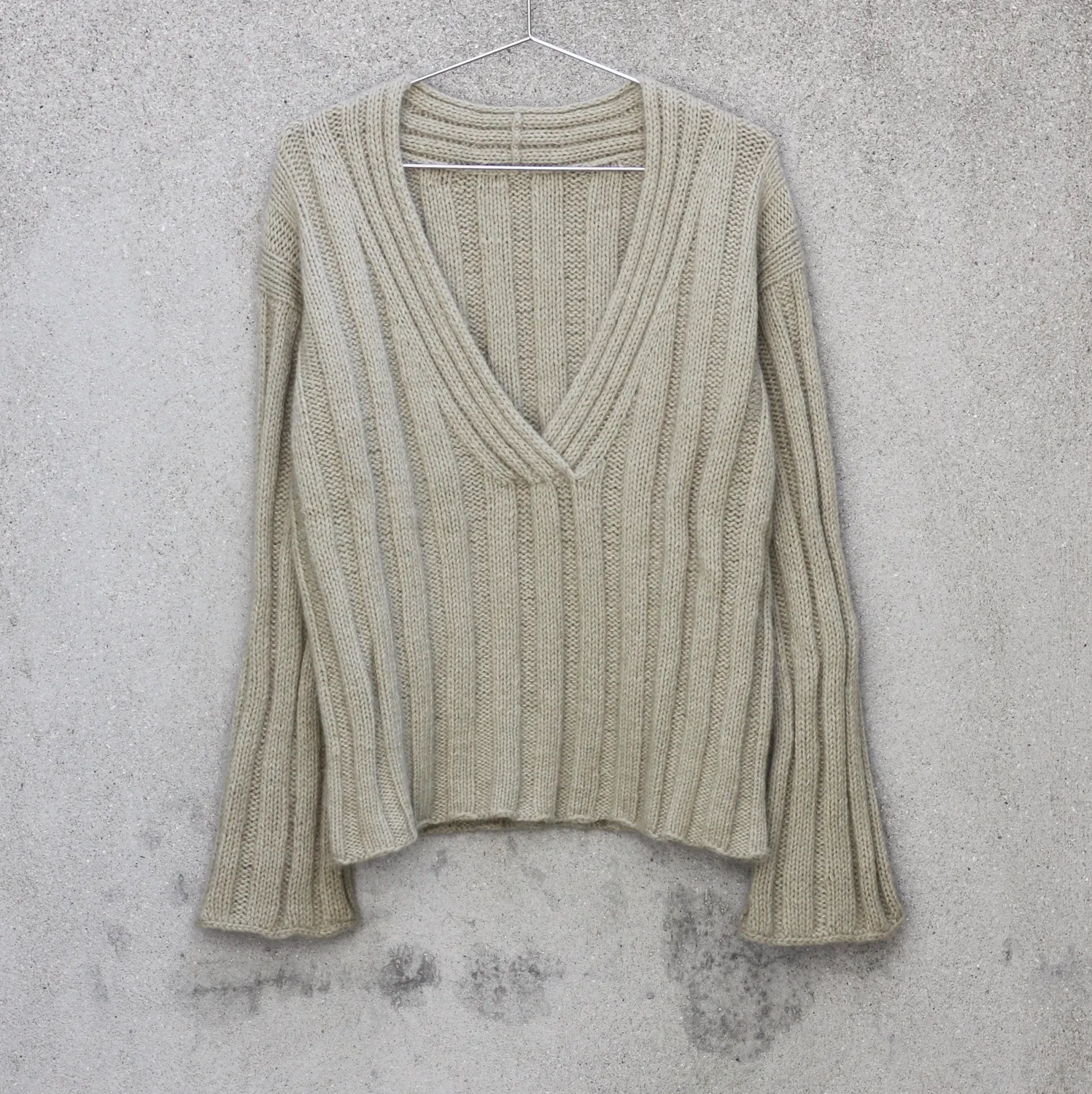 Knitting for Olive Fennel Sweater Strickanleitung Deutsch Oversize-Rippe