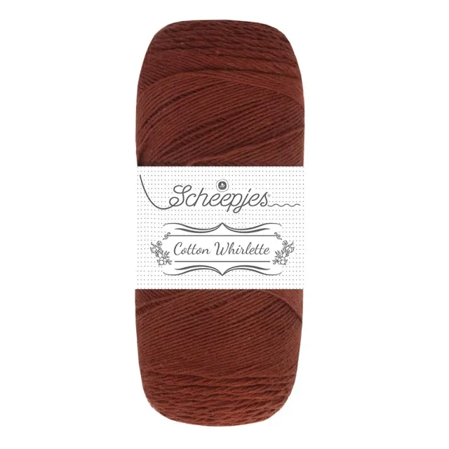 Scheepjes Cotton Whirlette 817 Baumwollgarn Schokolade 100g