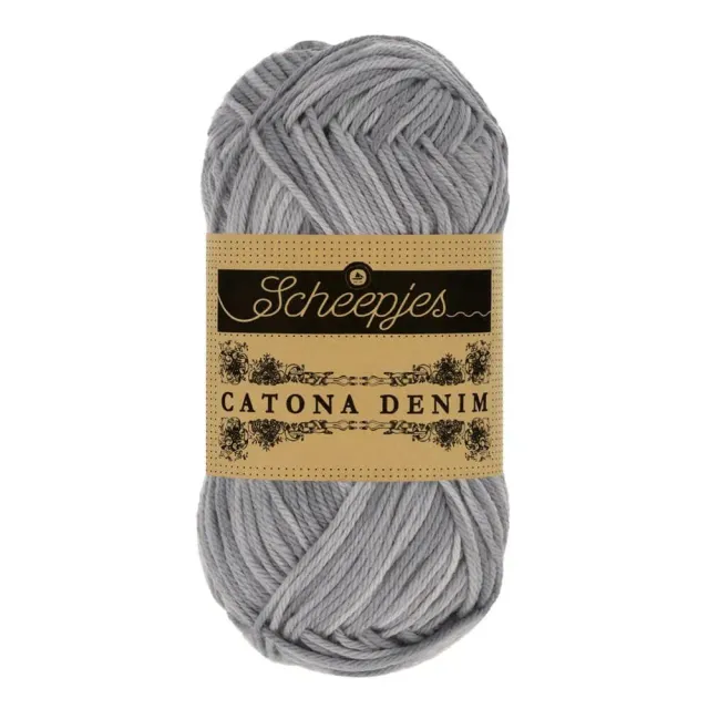 Scheepjes Catona Denim 191 Baumwollgarn 1x50g Grau