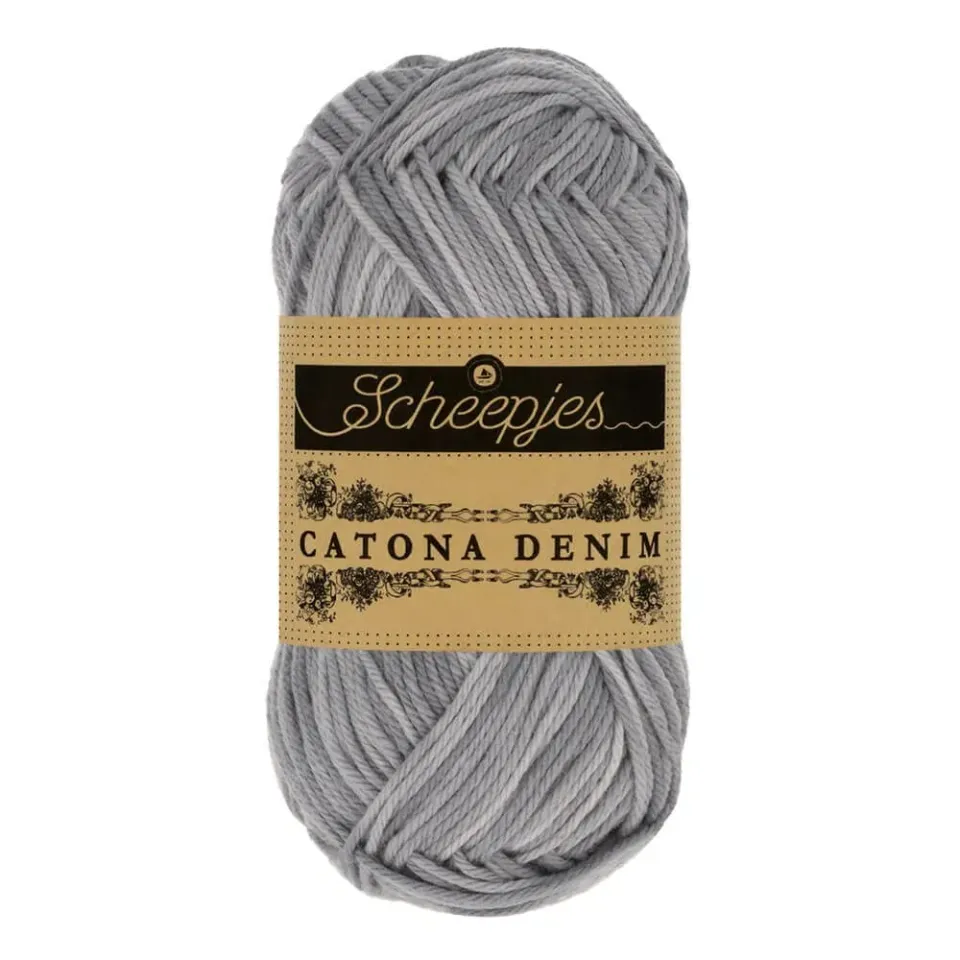 Scheepjes Catona Denim 191 Baumwollgarn 1x50g Grau