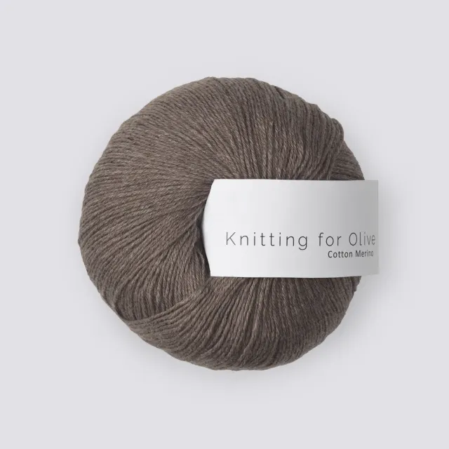 Knitting for Olive Cotton Merino Wolle Mole Braun 50g