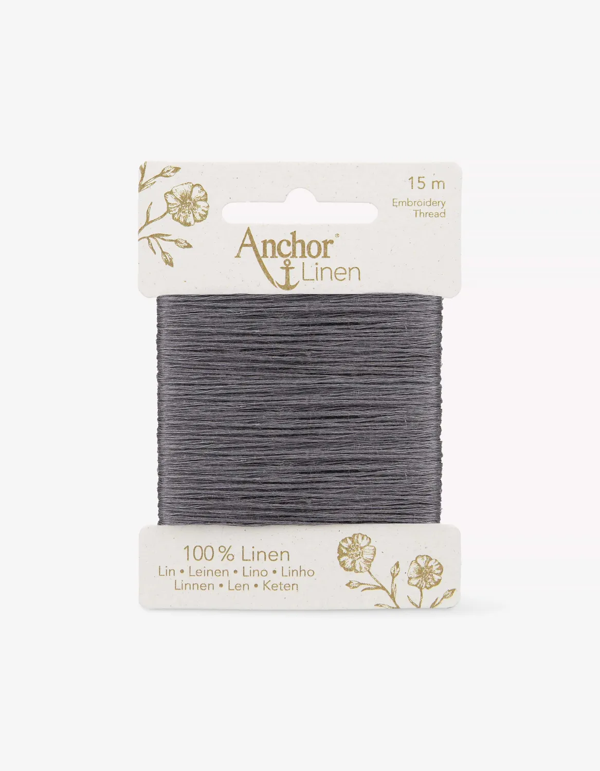 Anchor Linen Leinengarn 15m natur matt 6-fädig