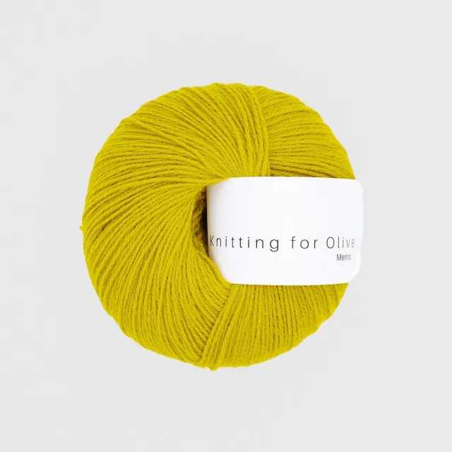 Knitting for Olive Merino Wolle Umami Yellow senfgelb