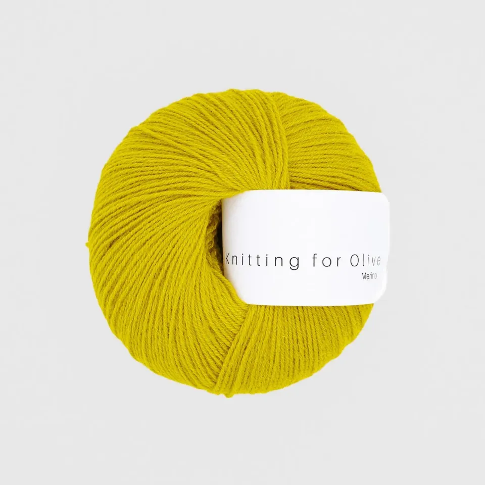 Knitting for Olive Merino Wolle Umami Yellow senfgelb
