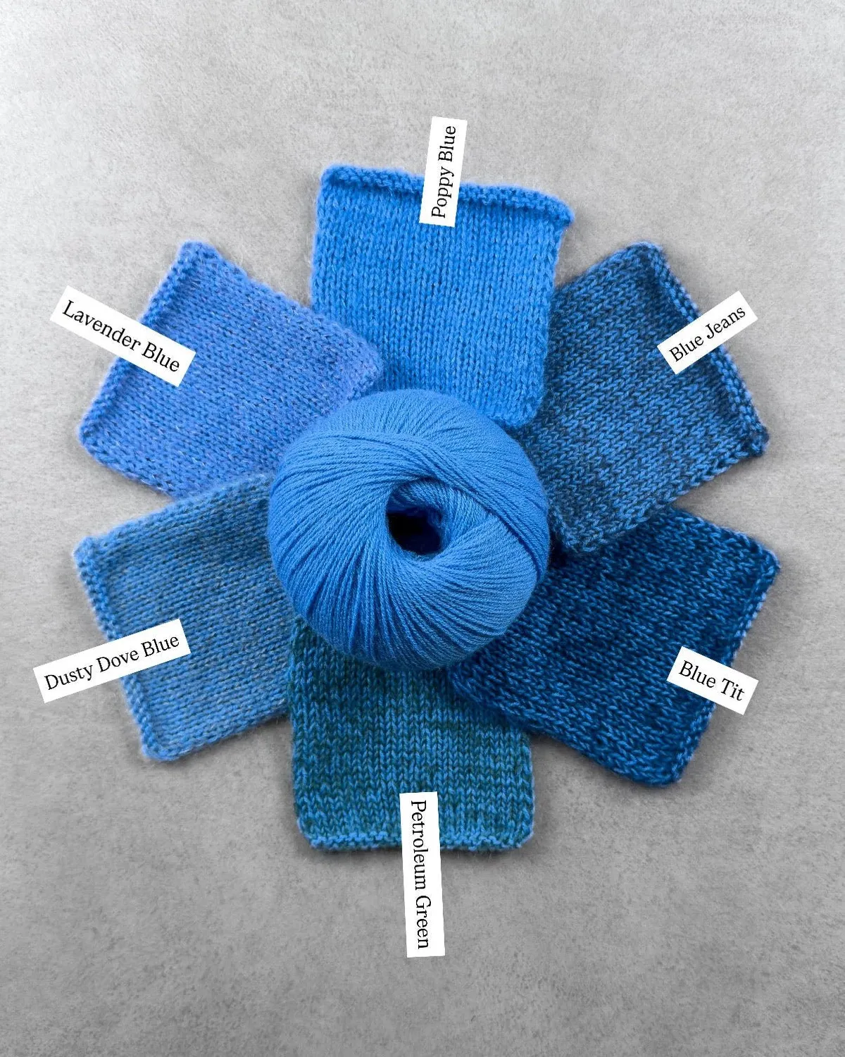 Knitting for Olive Merino Wolle Poppy Blue 250m Sommerblau
