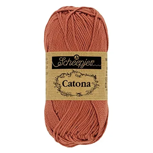 Scheepjes Catona 504 Brick Red Baumwollgarn 50g rot