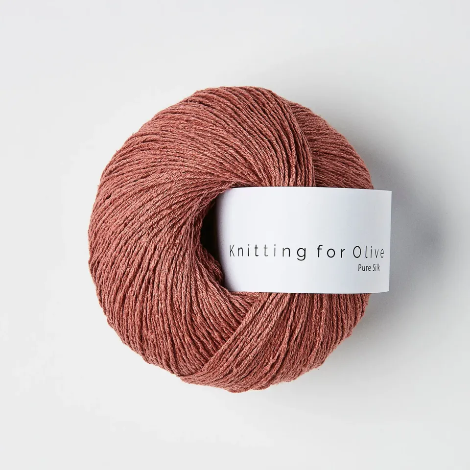 Knitting for Olive Pure Silk Seidengarn Plum Rose Seide