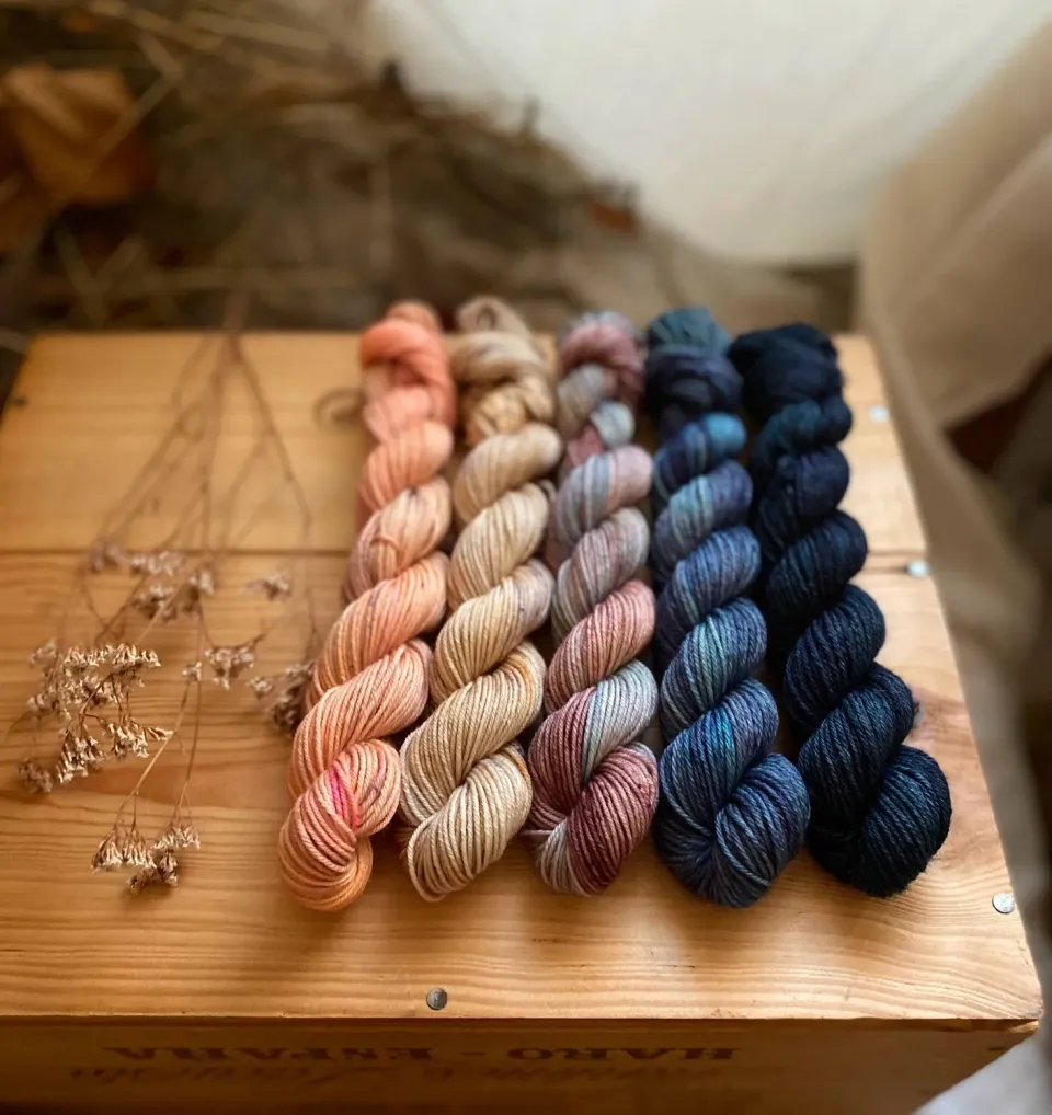 Feliz y Punto Minis-Set Merinowolle 5x20g Colorwork