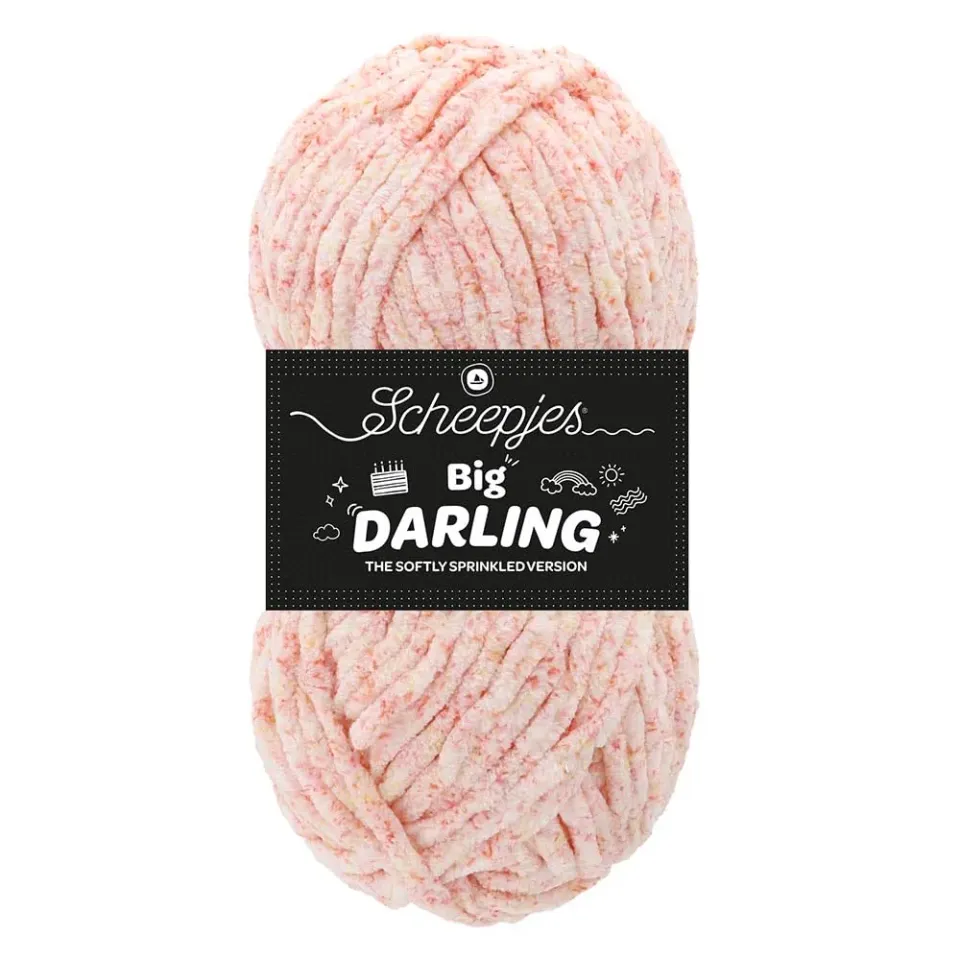 Scheepjes Big Darling Effektgarn 05 Strawberry 150g rosa