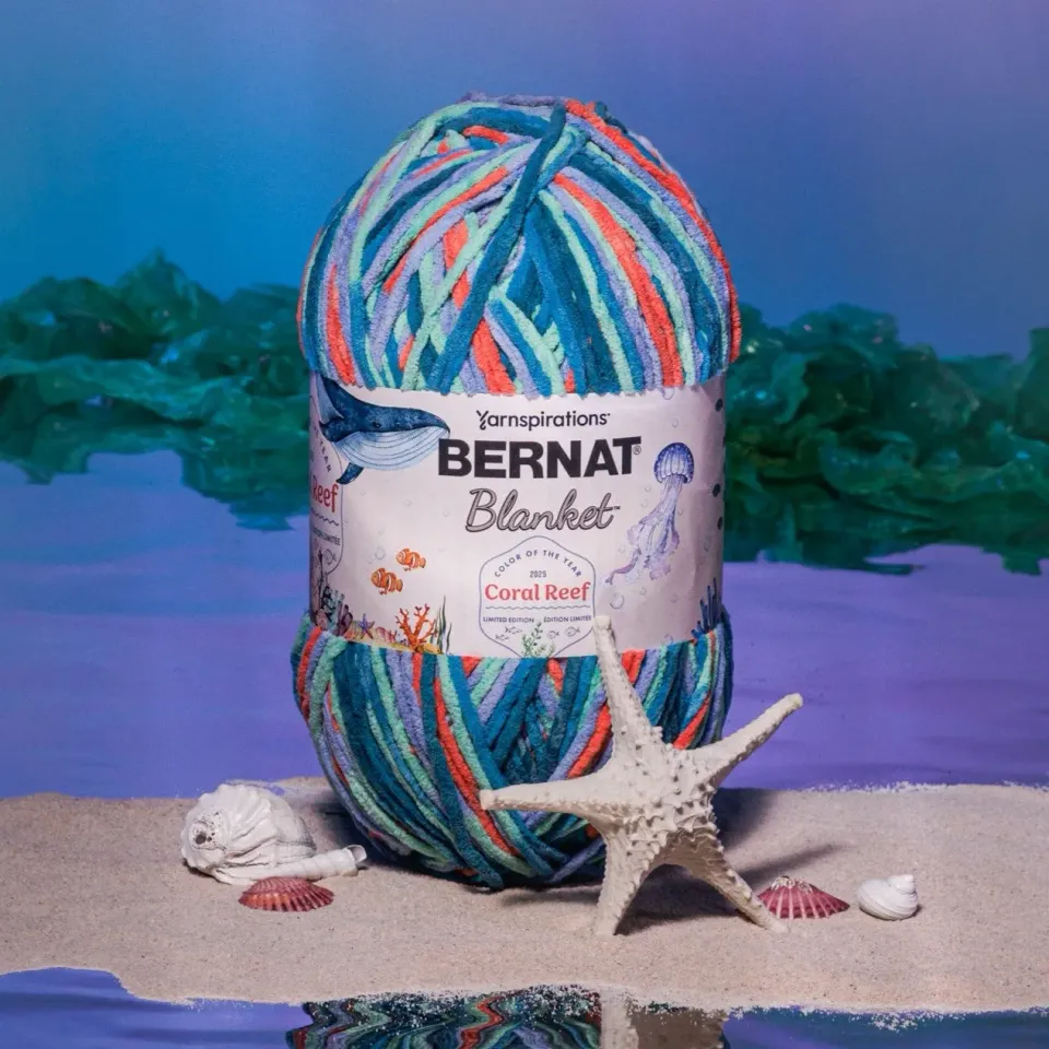 Bernat Blanket 2026 Chenillegarn 1000g Coral Reef plüschig