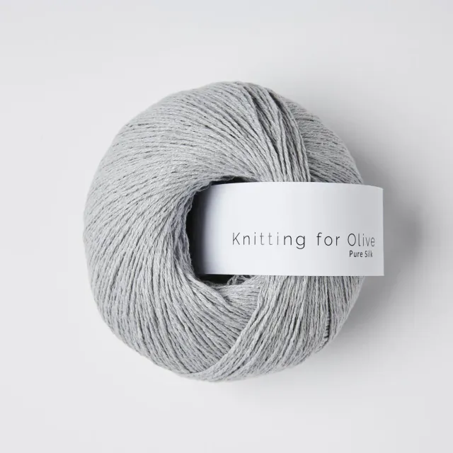 Knitting for Olive Pure Silk Soft Blue Seidengarn 50g